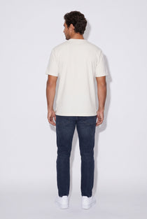 O Yaka Fırçalı 2 İplik T-Shirt JSCO