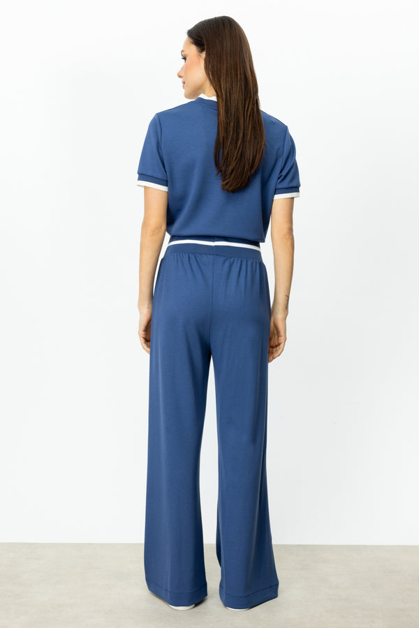 On Beli Kalın Lastikli Bol Paça Pantolon 25Y56380