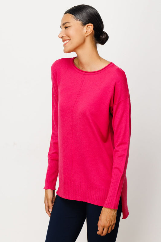 On Kadın Oversize Uzun Kol Minimalist Midi Bluz - Günlük Kullanım