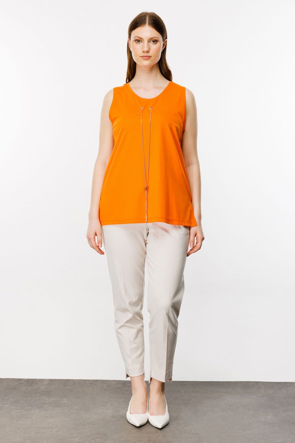 On Kadın Oversize Kolsuz Bluz - Minimalist Günlük Stil