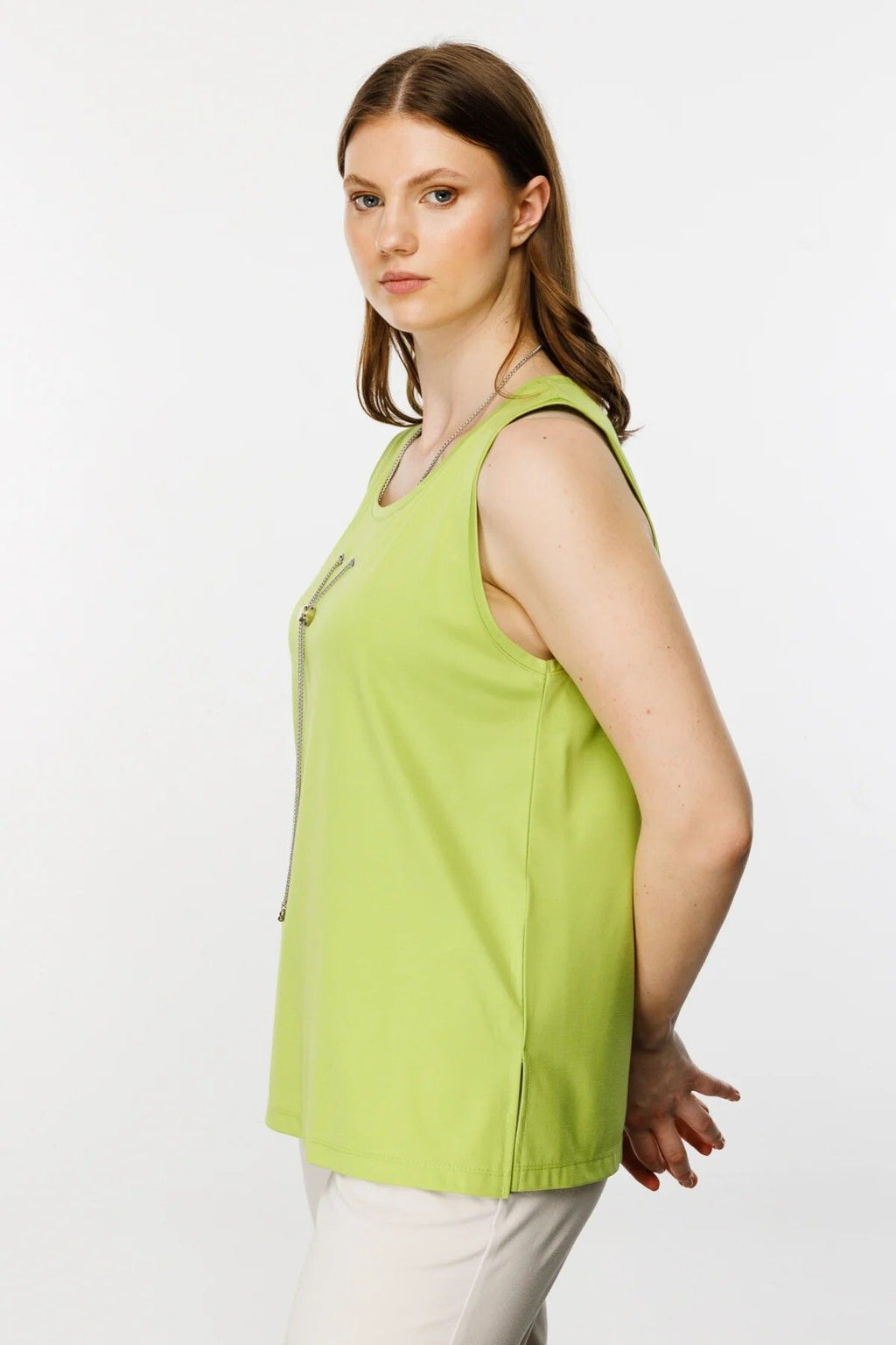 On Kadın Oversize Kolsuz Bluz - Minimalist Günlük Stil