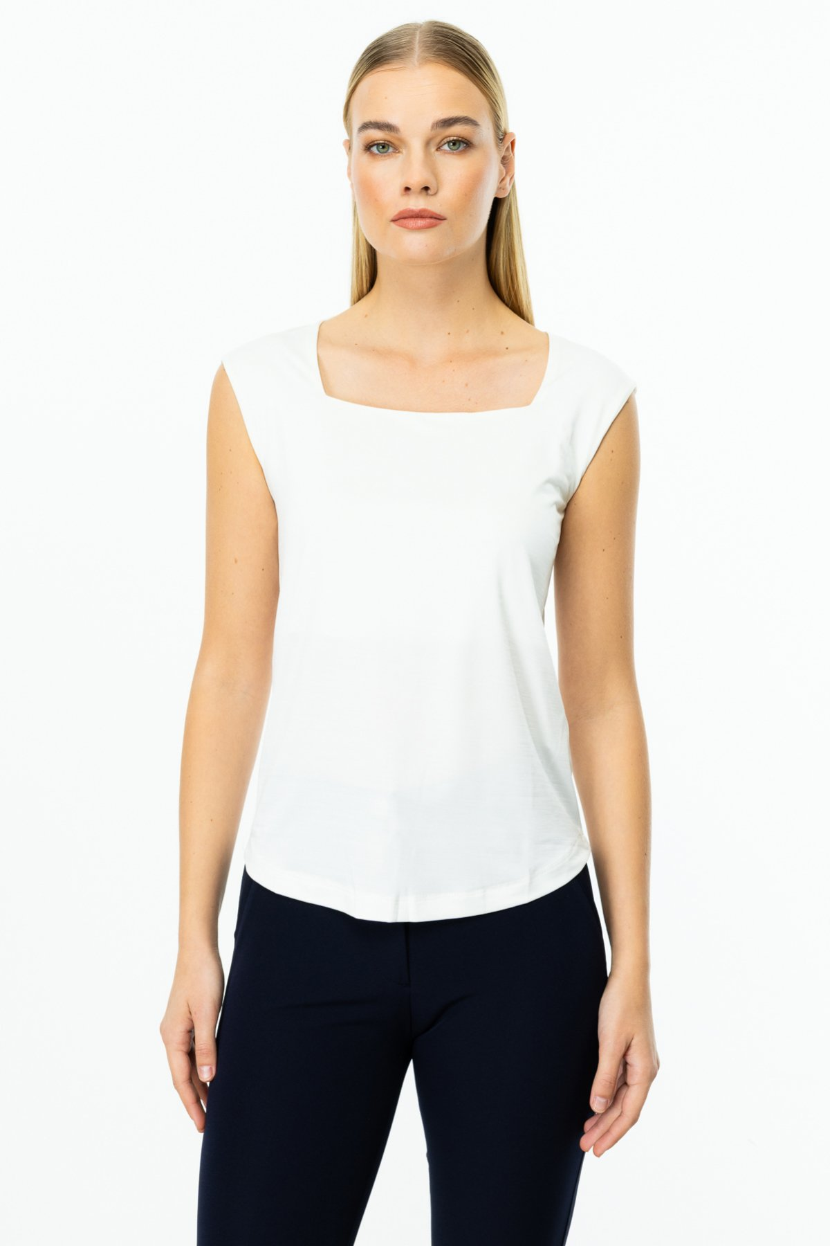On Kare Yaka Basic Bluz 25Y50400 Ana görsel