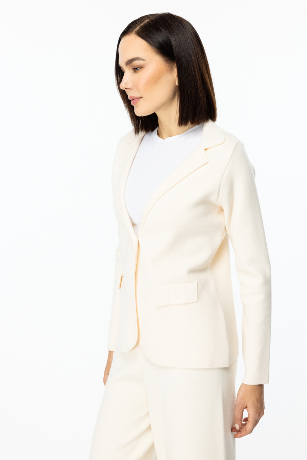 On Kadın Hırka - Minimalist Tasarım, Uzun Kol, Regular Fit
