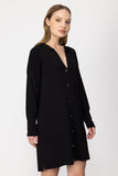 On Kadın Oversize Midi Hırka - Minimalist Günlük Stil - Uzun Kol Gömlek Yaka