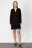 On Kadın Oversize Midi Hırka - Minimalist Günlük Stil - Uzun Kol Gömlek Yaka