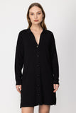 On Kadın Oversize Midi Hırka - Minimalist Günlük Stil - Uzun Kol Gömlek Yaka