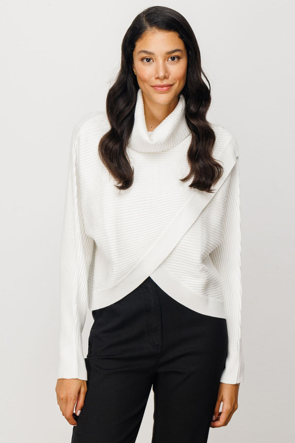 On Minimalist Boğazlı Crop Oversize Kazak - Günlük Şıklık