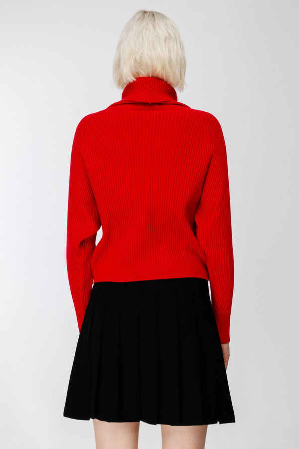 On Minimalist Boğazlı Crop Oversize Kazak - Günlük Şıklık
