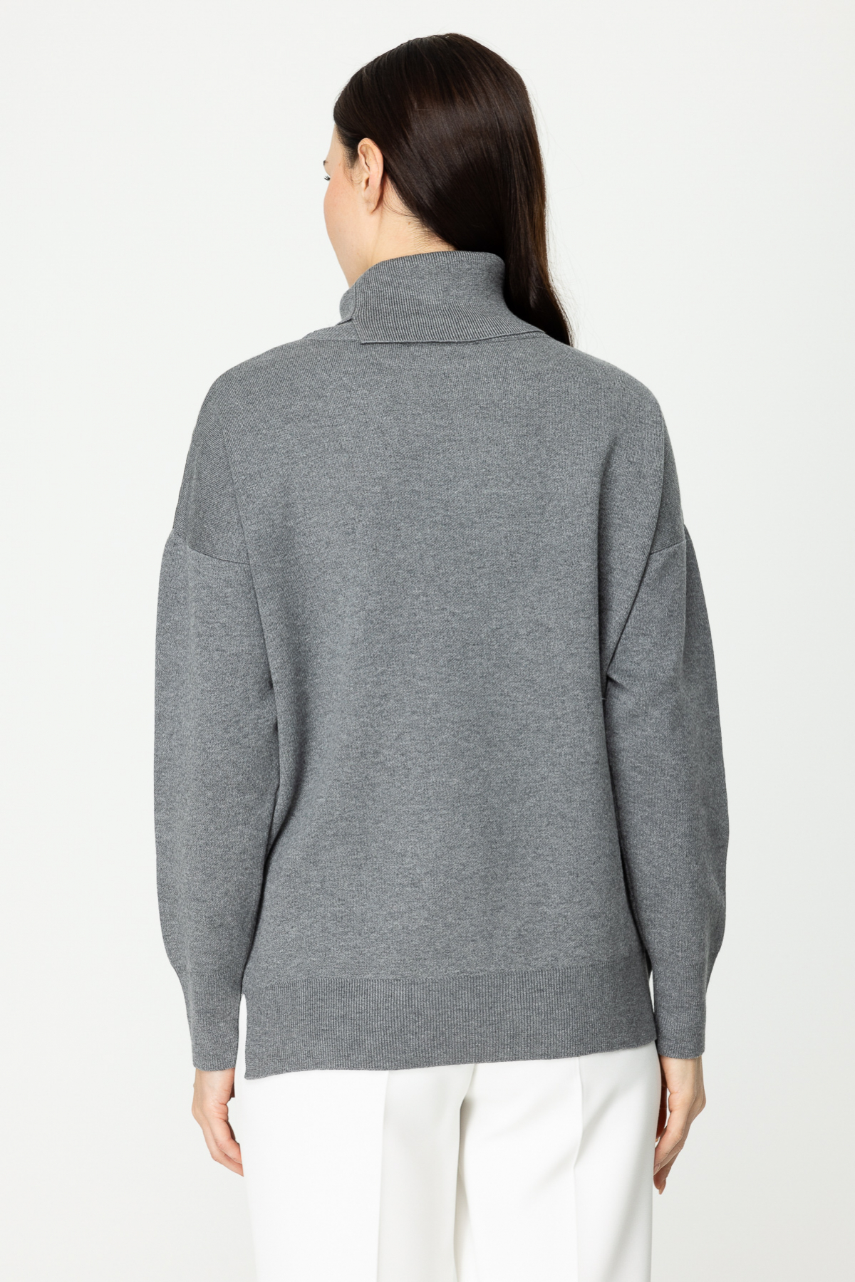 On Minimalist Boğazlı Oversize Kadın Kazak - Şık ve Rahat