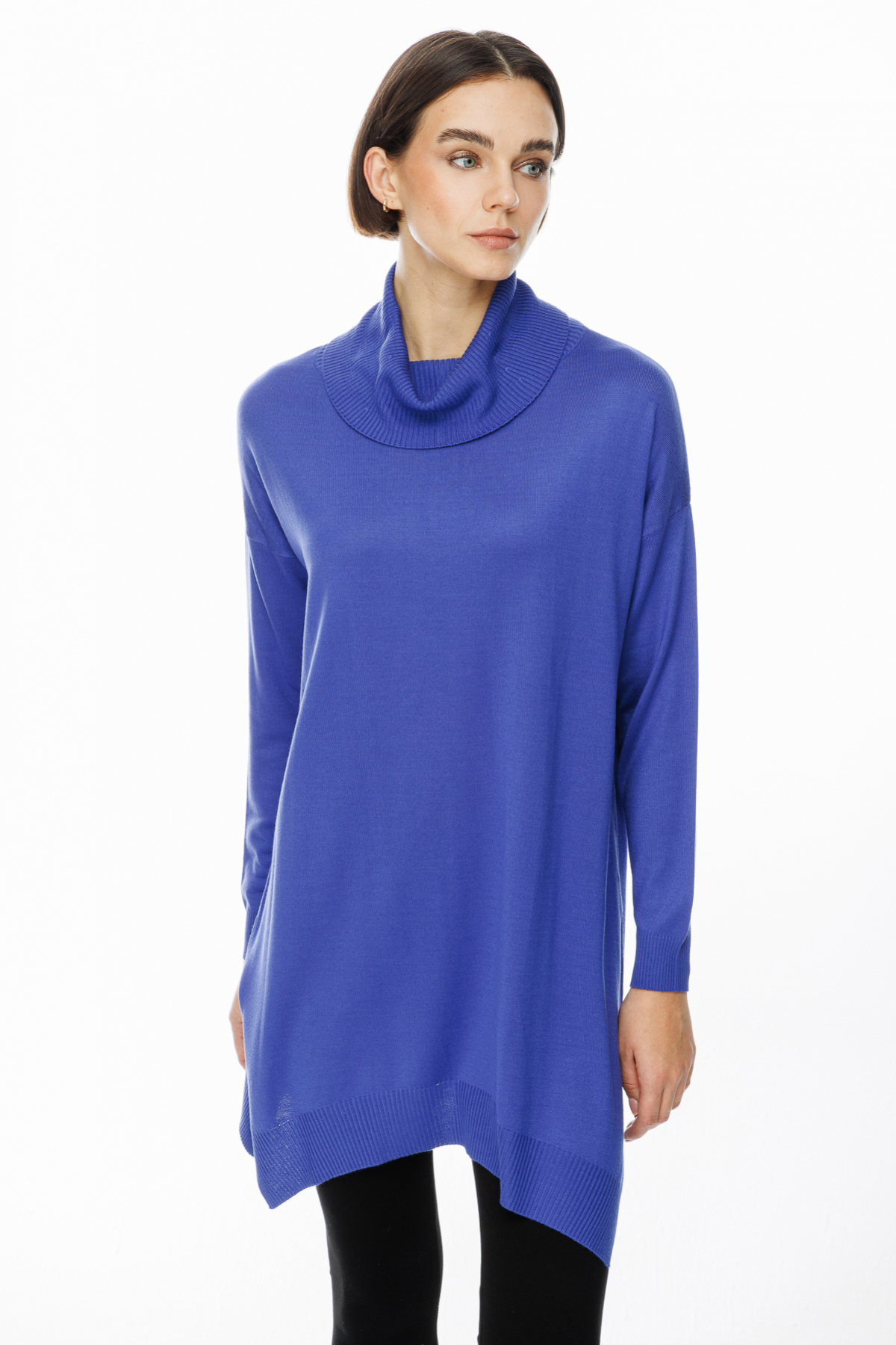 On Kadın Oversize Boğazlı Midi Tunik - Günlük Şıklık Ana görsel