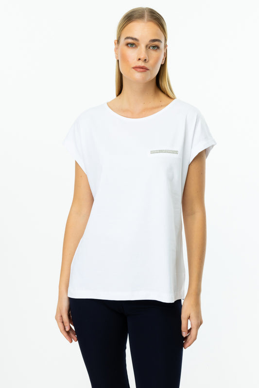 On Oversize Kısa Kol Minimalist Kadın Bluz - Rahat ve Şık