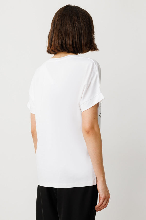 On Oversize Minimalist Kısa Kol Kadın Bluz - Günlük Tarz