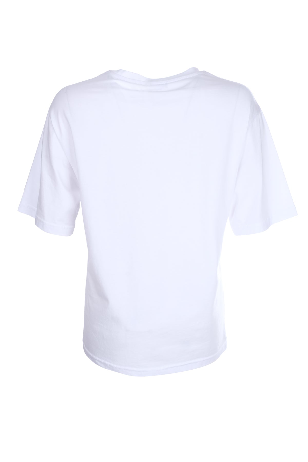On Oversize Nakışlı Kısa Kol Kadın Bluz - Minimalist Tarz