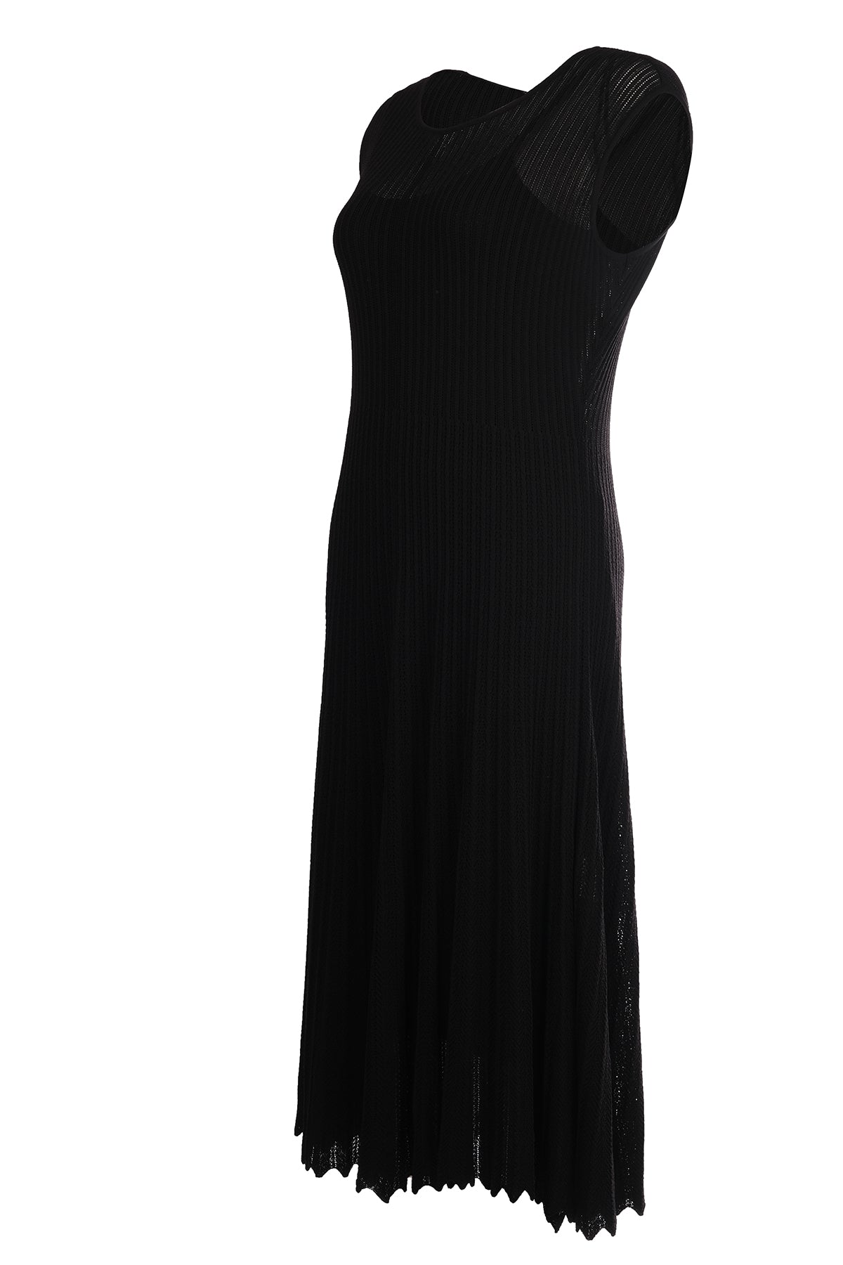 Önday Giyim Minimalist Kolsuz Midi Örgü Elbise - Günlük & Özel Gün