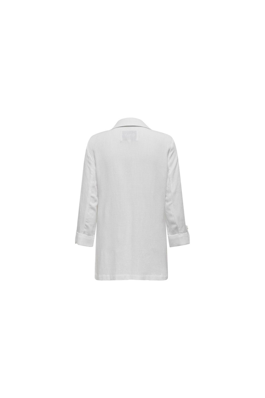 Only Minimalist Keten Blazer - Oversize 3/4 Kol Günlük Kadın Ceket