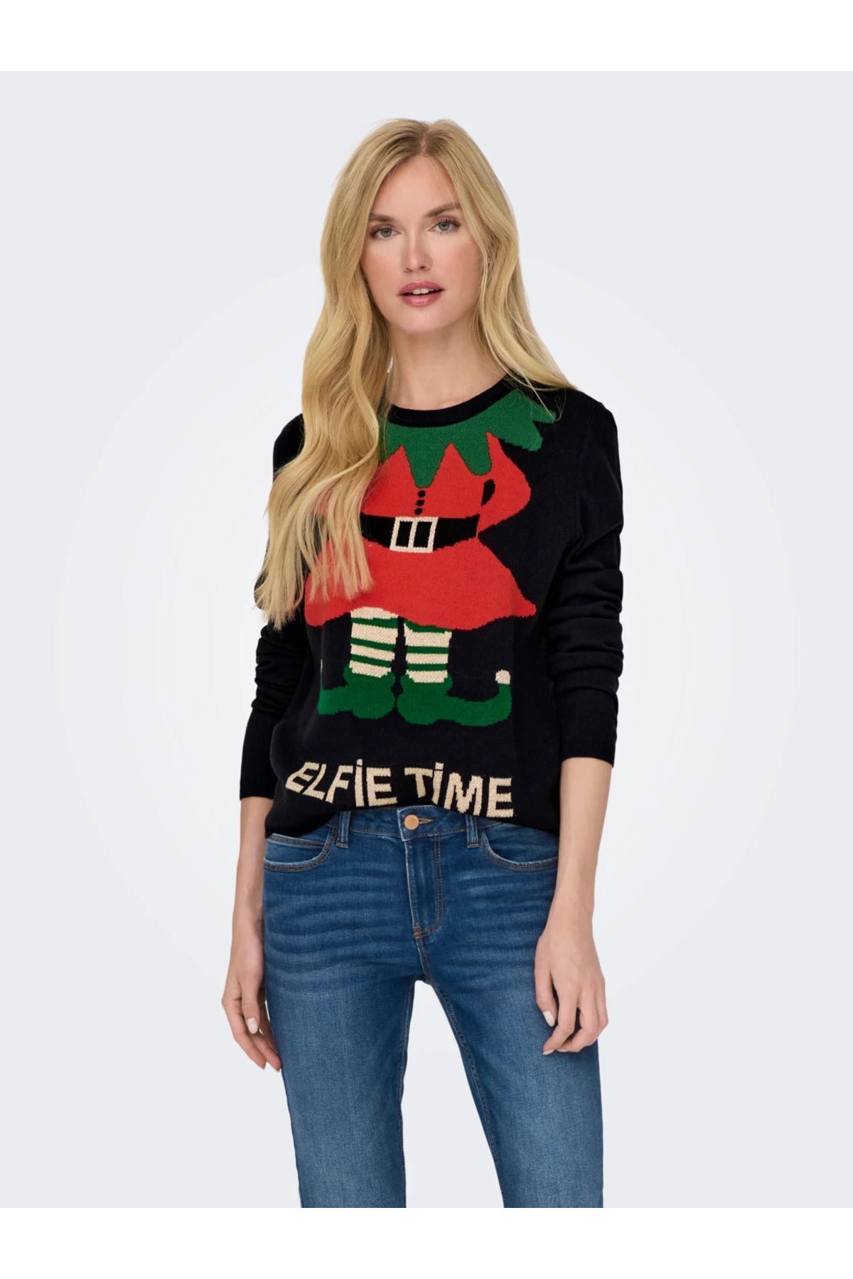 Only Kadın Noel Kazak - Uzun Kol Yuvarlak Yaka - Hediyelik Translation missing: tr.content.product_image_secondary