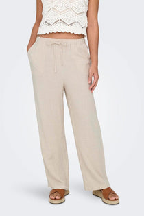 Only Kadın Minimalist Keten Bol Paça Pantolon - Rahat ve Şık