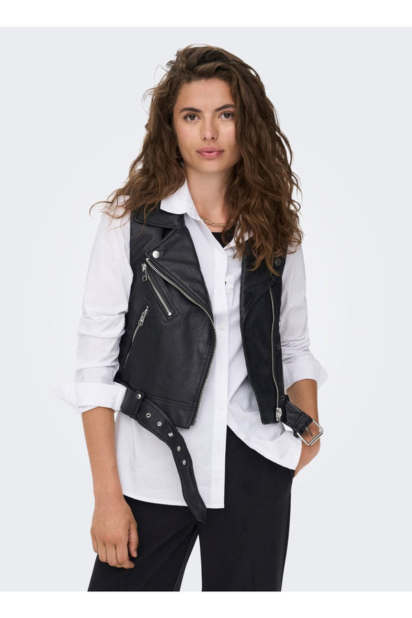 Only Crop Deri Yelek: Minimalist Streetwear Tarzı - Hemen Al!