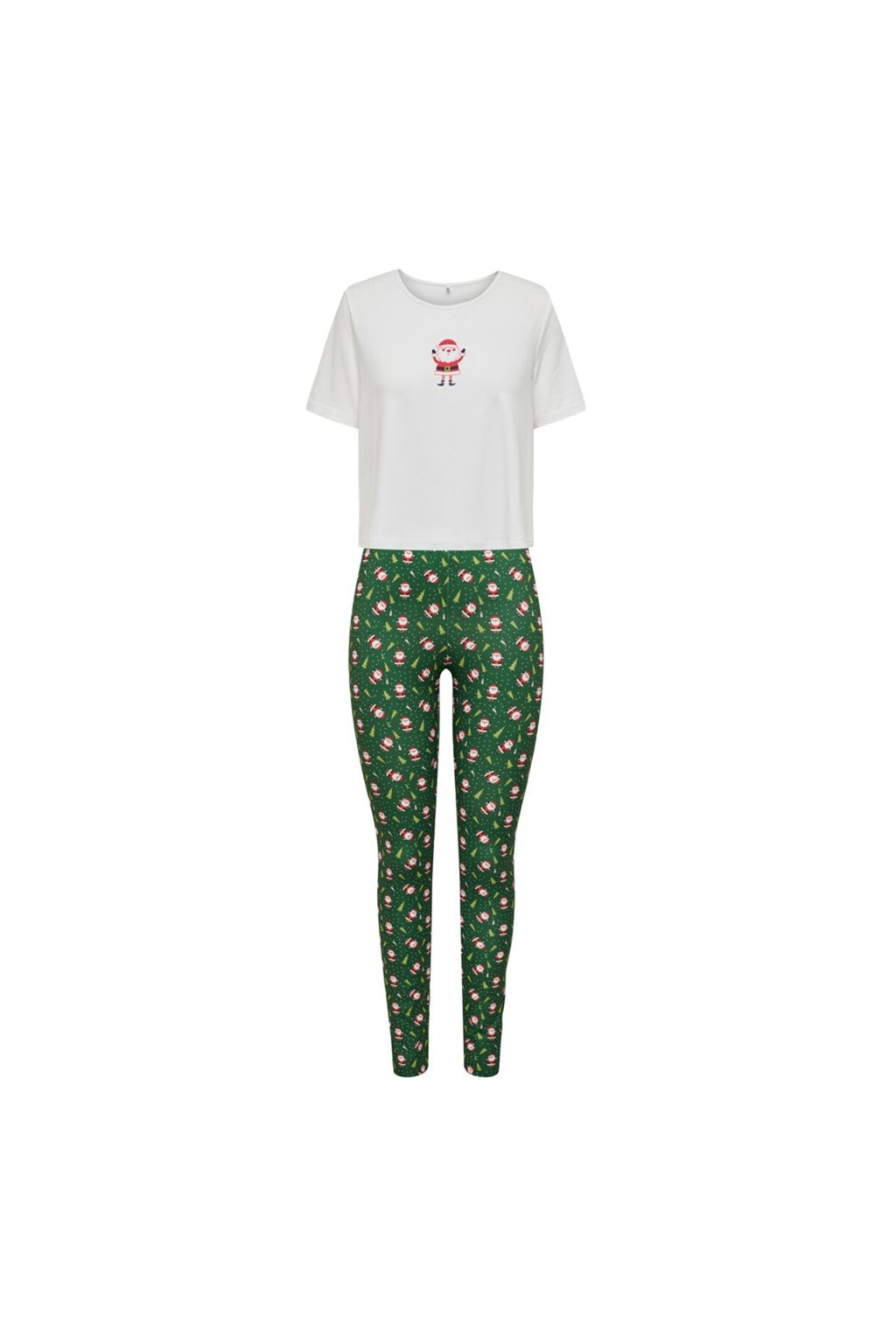 Only Minimalist Crop Kadın Pijama Takımı - Kısa Kol Rahat Uyku