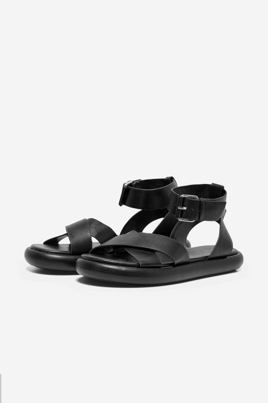 Only Minimalist Deri Düz Sandalet - Kayışlı - Günlük