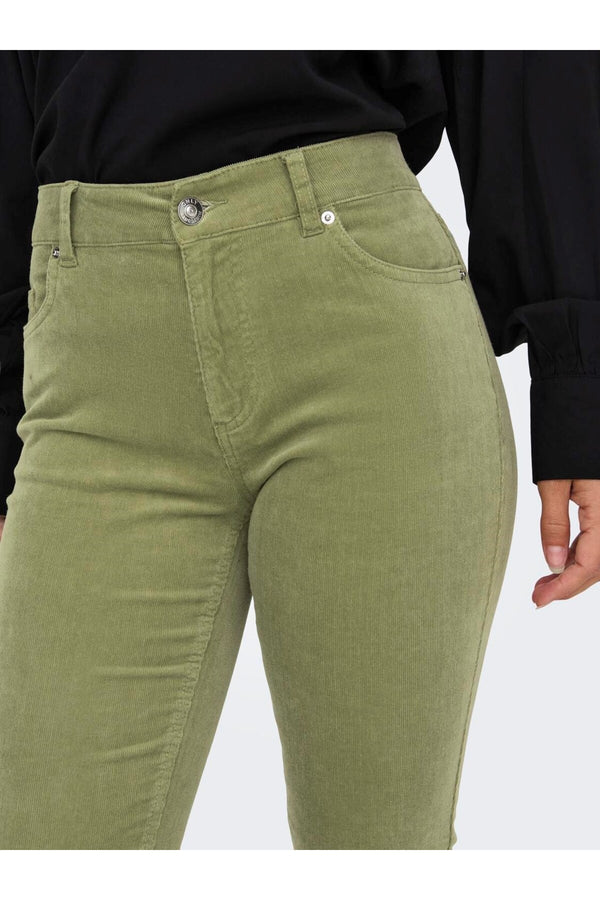 Only Minimalist Korduroy Pantolon - Yüksek Bel Dar Paça