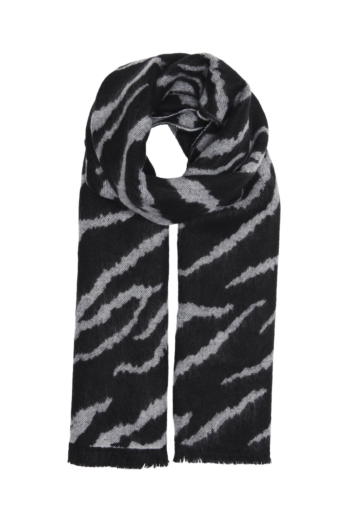 Only Oversize Zebra Desenli Atkı - Kışlık Şal Translation missing: tr.content.product_image_secondary