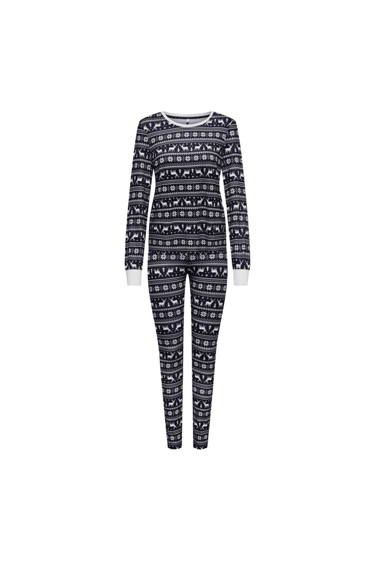Only Uzun Kol Gece Pijama Takımı - Rahat ve Sıcak Kışlık Desen Translation missing: tr.content.product_image_main