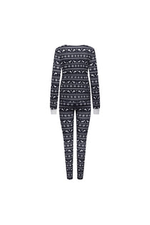 Only Uzun Kol Gece Pijama Takımı - Rahat ve Sıcak Kışlık Desen