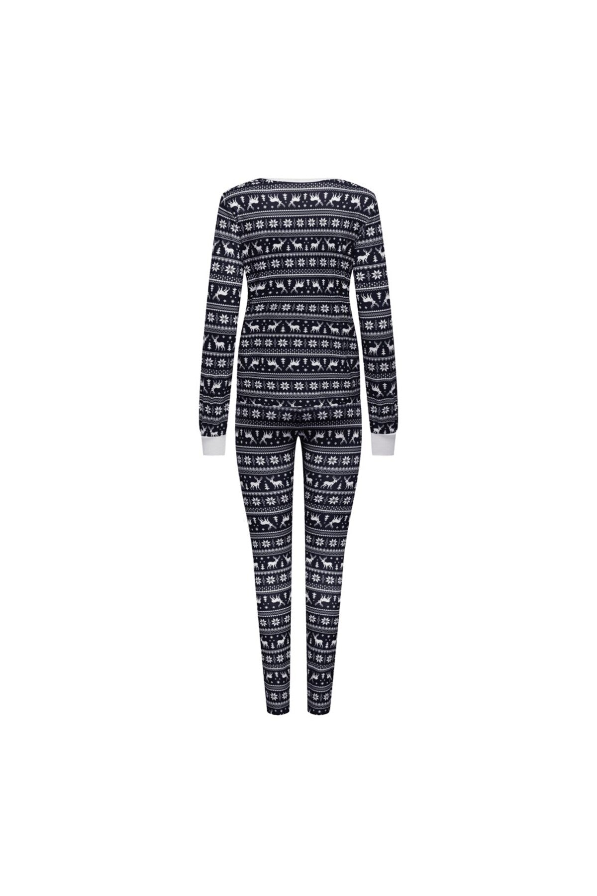 Only Uzun Kol Gece Pijama Takımı - Rahat ve Sıcak Kışlık Desen