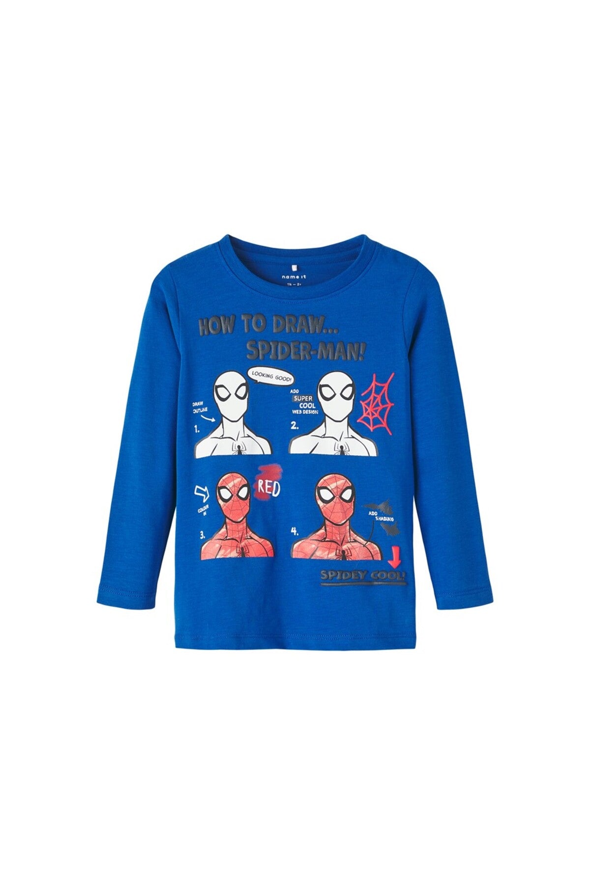 Örümcek Adam Spider-Man Baskılı Erkek Çocuk Uzun Kol Sweatshirt Ana görsel