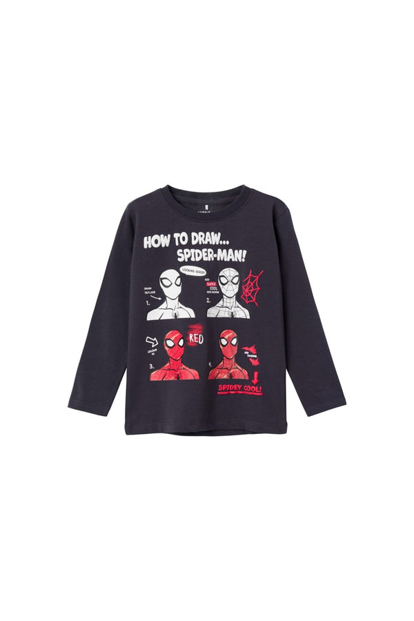 Örümcek Adam Spider-Man Baskılı Erkek Çocuk Uzun Kol Sweatshirt