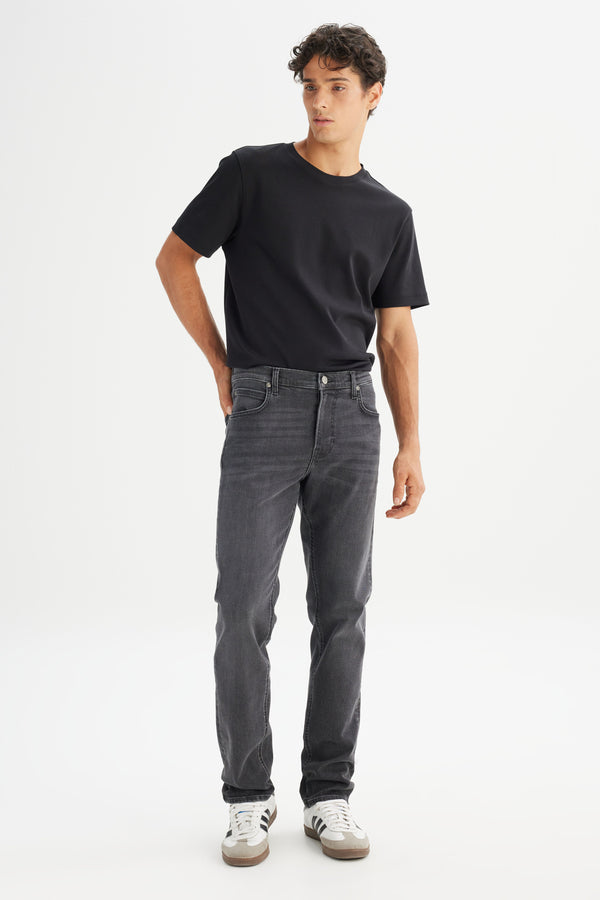 Pamuklu Staight Fit Normal Kesim Cepli Esnek Jean Kot Denim Pantolon Lee