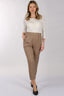 Daido Minimalist Keten Crop Pantolon - Yüksek Bel 7/8 Boy