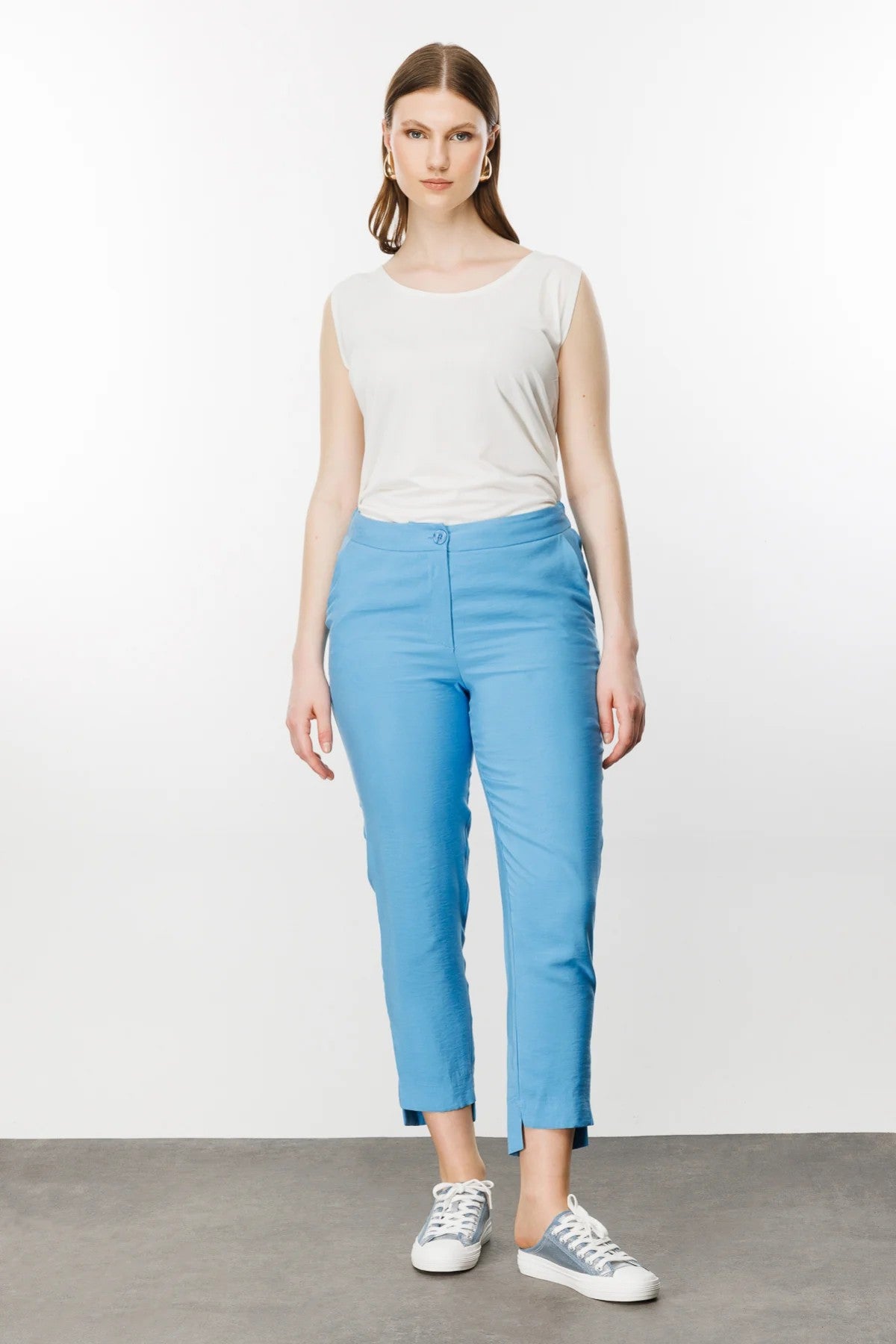 Ekol Kadın Crop Pantolon - Minimalist Günlük Stil - Hızlı Kargo Translation missing: tr.content.product_image_main