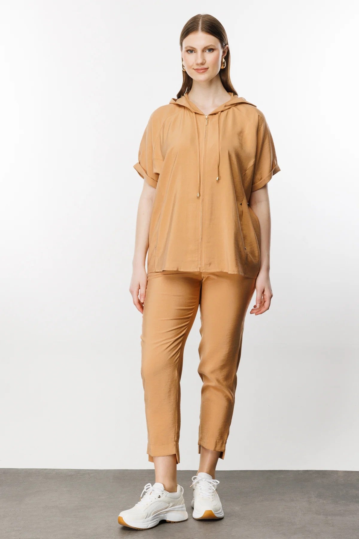 Ekol Kadın Crop Pantolon - Minimalist Günlük Stil - Hızlı Kargo Translation missing: tr.content.product_image_secondary