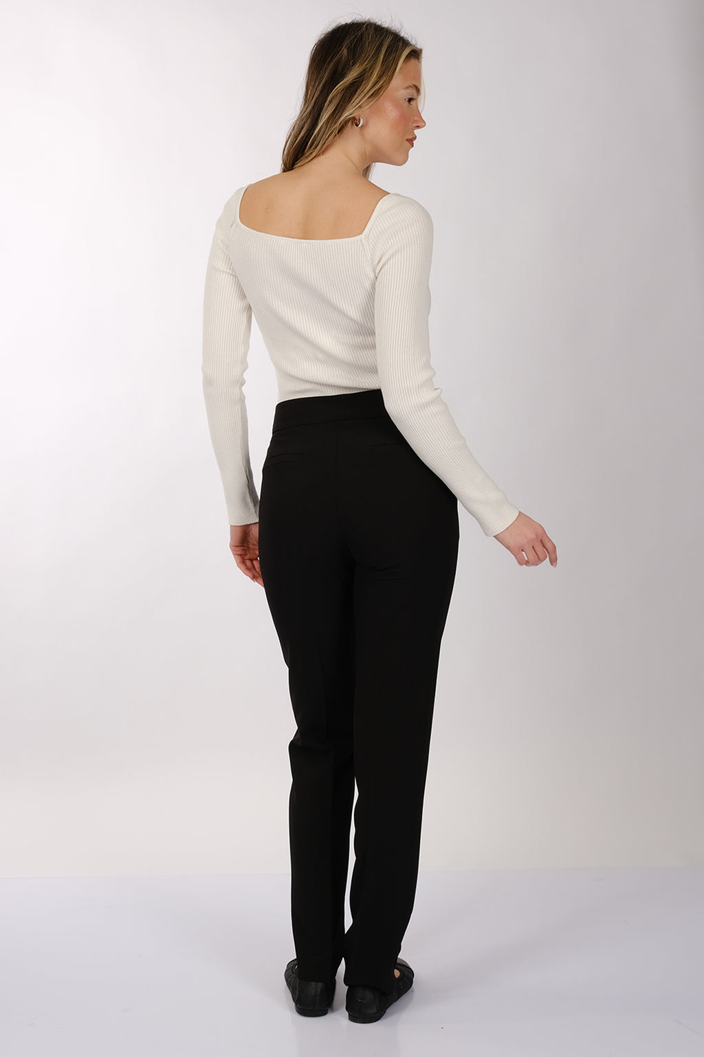 Modiva Minimalist Yüksek Bel Regular Fit Kadın Pantolon - Günlük & İş