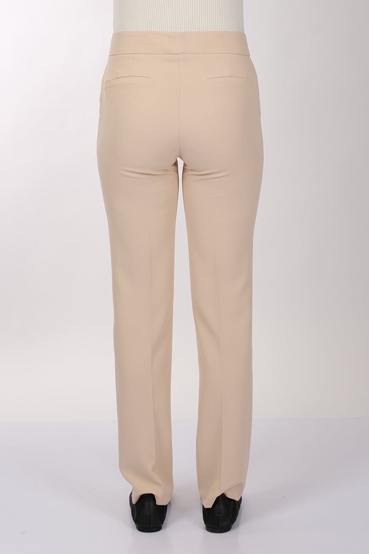 Modiva Minimalist Yüksek Bel Regular Fit Kadın Pantolon - Günlük & İş