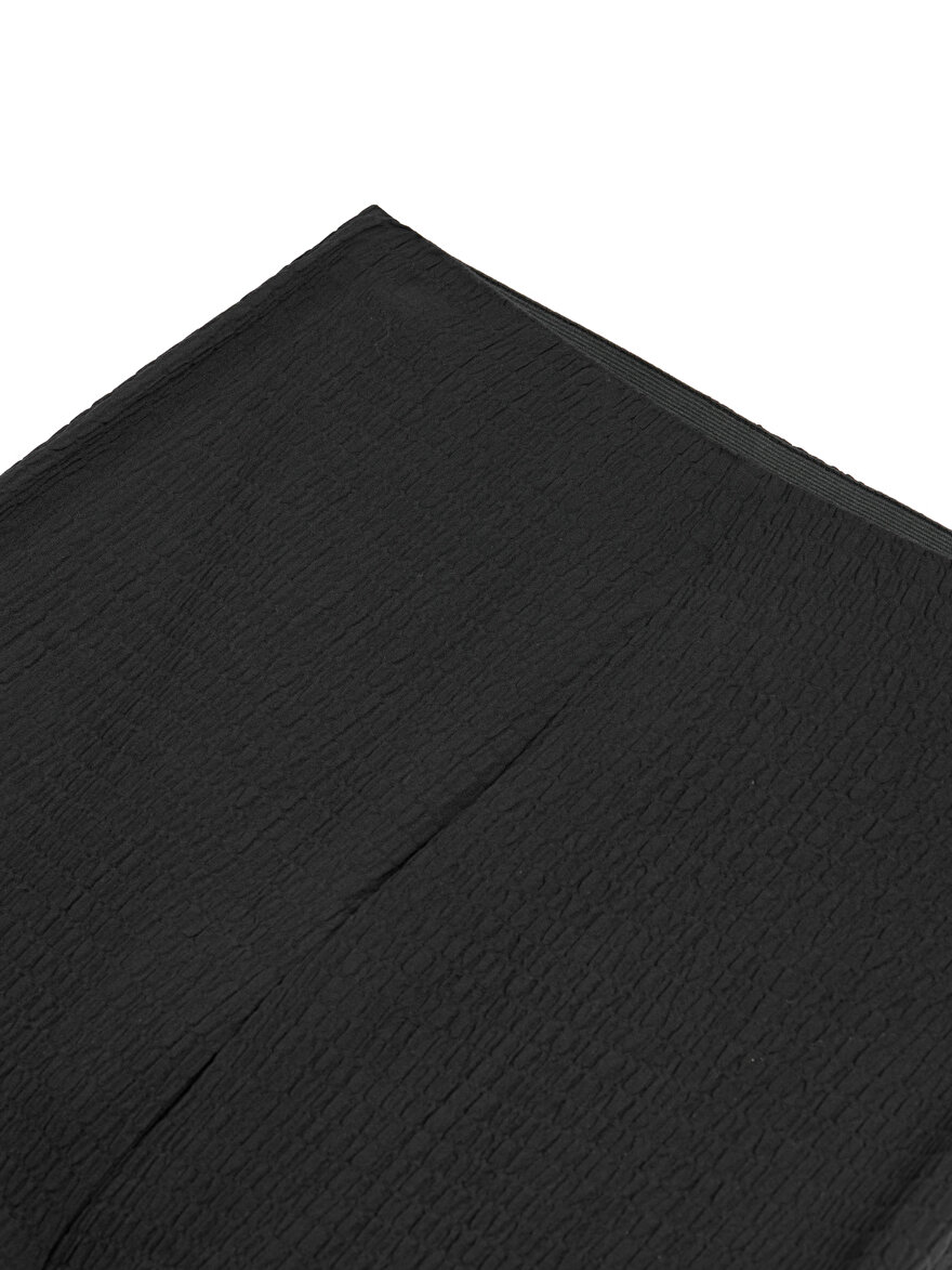 Nocturne Minimalist Midi Flared Pantolon - Yüksek Bel Geniş Paça