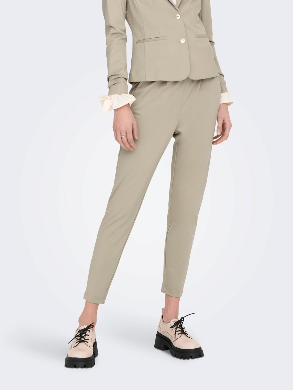 Only Minimalist Yüksek Bel Midi Kadın Pantolon - Günlük Şık