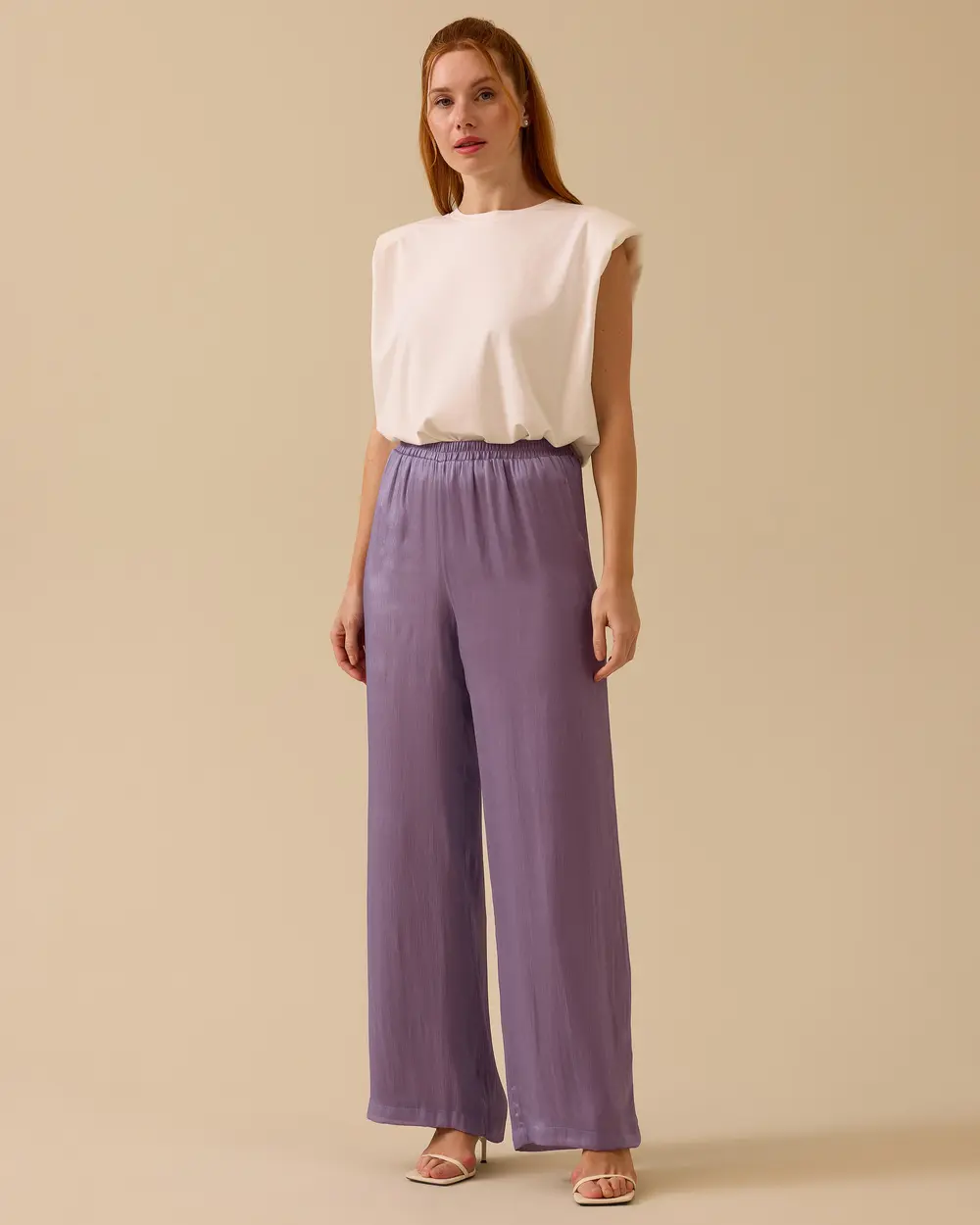 Scl Oversize Midi Saten Pantolon - Günlük & Gece Kombinleri Translation missing: tr.content.product_image_main