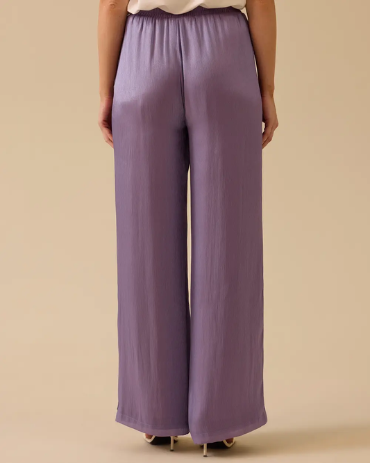 Scl Oversize Midi Saten Pantolon - Günlük & Gece Kombinleri