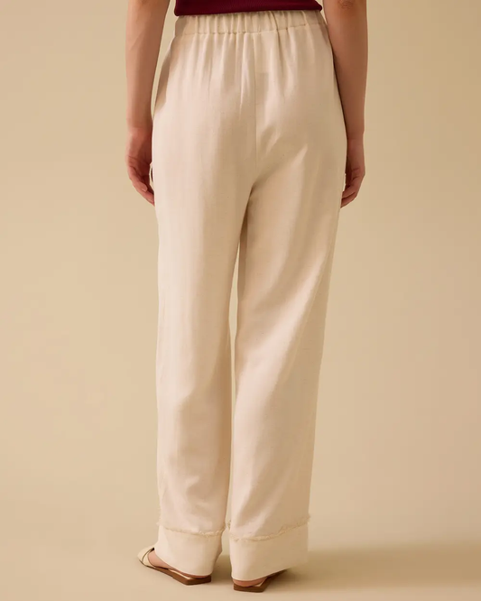 SCL Minimalist Oversize Kadın Pantolon - Geniş Paça Midi