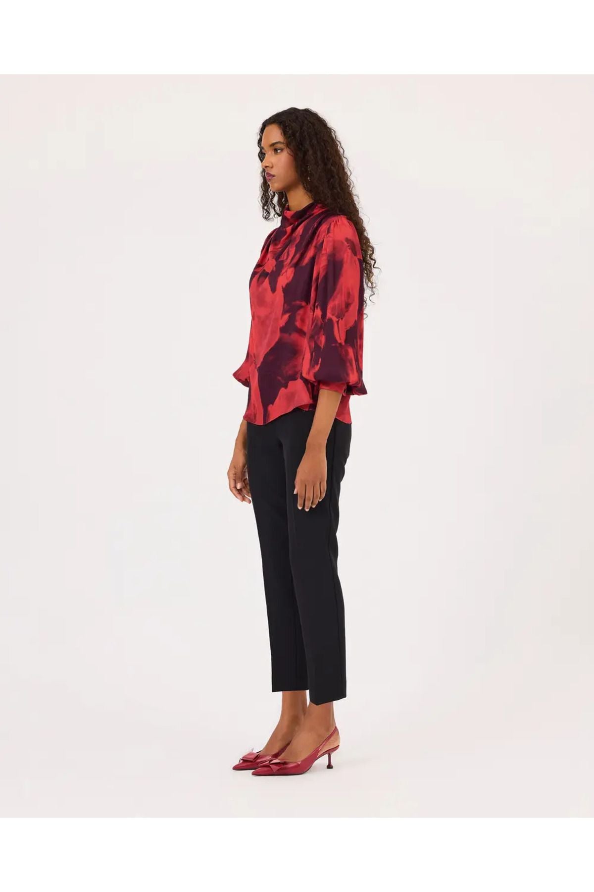 Seçil Minimalist Crop Kadın Pantolon - Yüksek Bel Midi - Günlük & İş