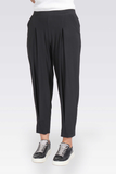 PİLE DETAYLI RAHAT KESİM BELİ LASTİKLİ ÖRME PANTOLON