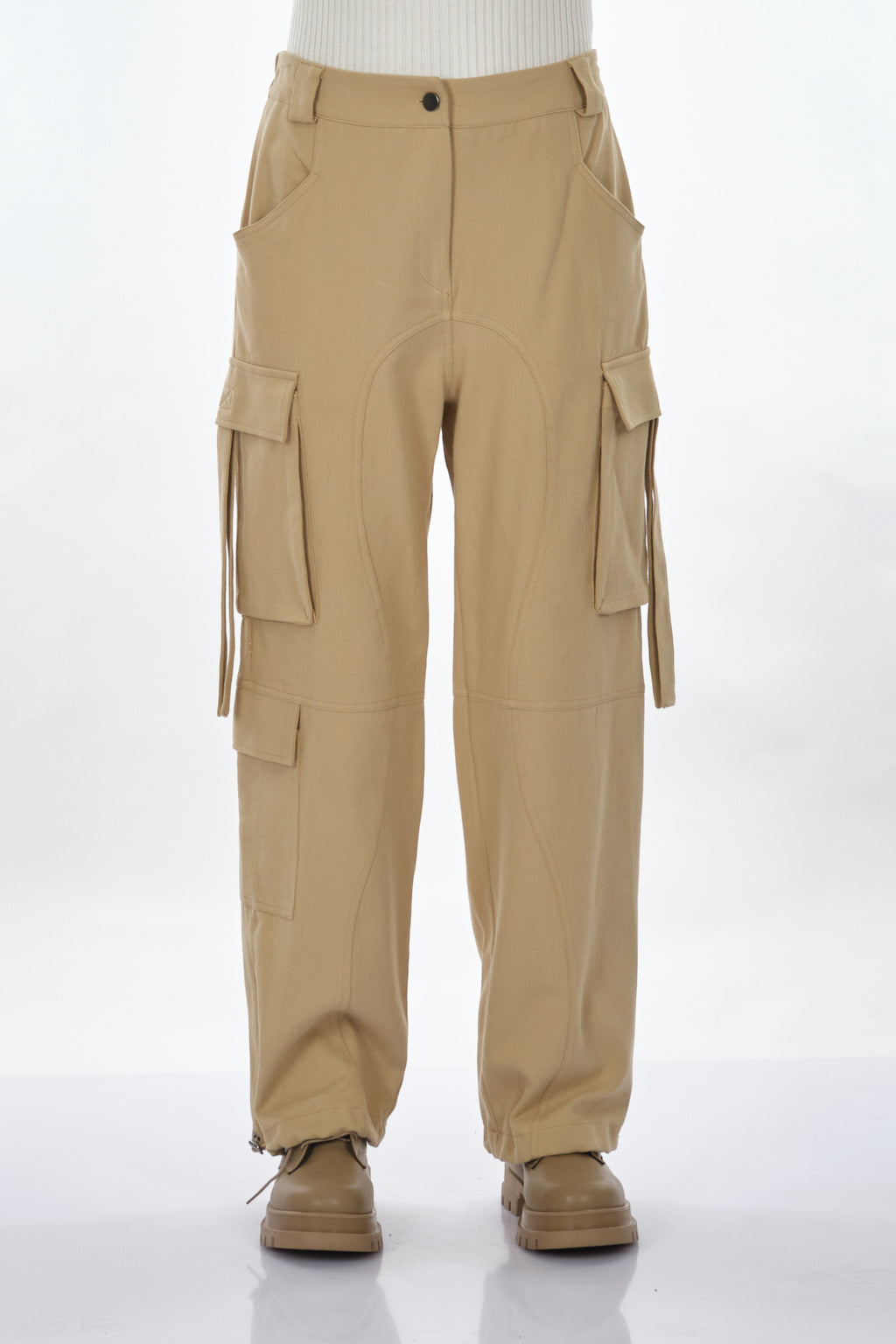 Unique Mode Oversize Bol Cepli Kadın Pantolon - Minimalist Günlük Stil