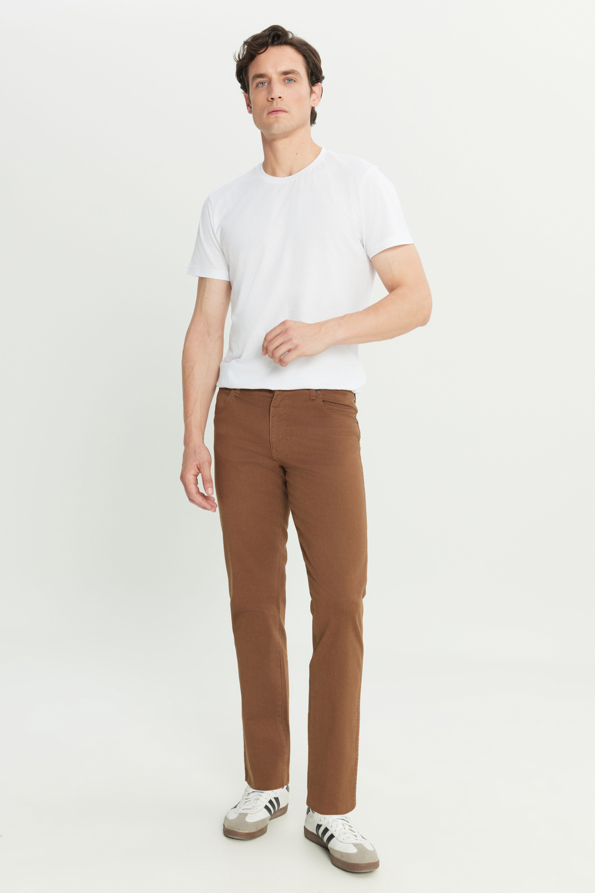 Straight Fit Düz Kesim Normal Bel Açık Kahverengi Esnek Texas Authentic  Wrangler Translation missing: tr.content.product_image_main
