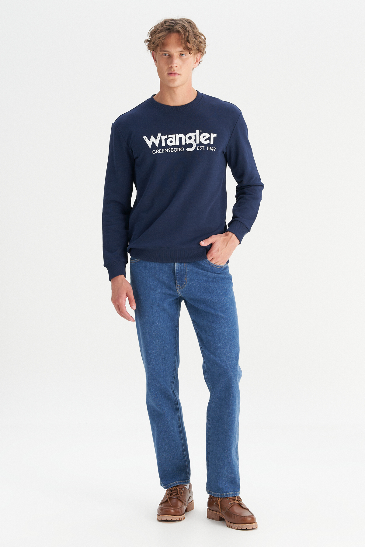 Texas Pamuklu Straight Fit Cepli Esnek Jean Kot Denim Pantolon Wrangler Translation missing: tr.content.product_image_main