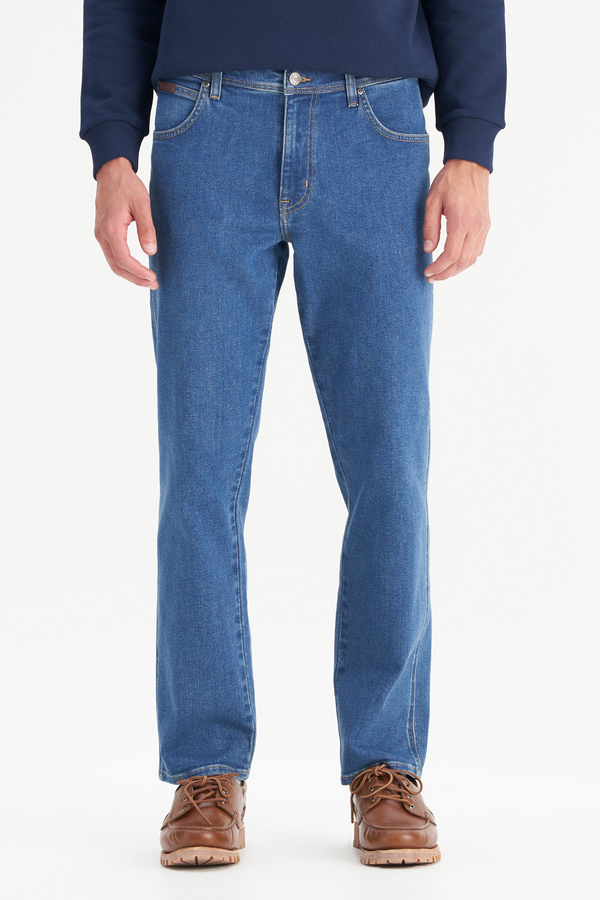 Texas Pamuklu Straight Fit Cepli Esnek Jean Kot Denim Pantolon Wrangler