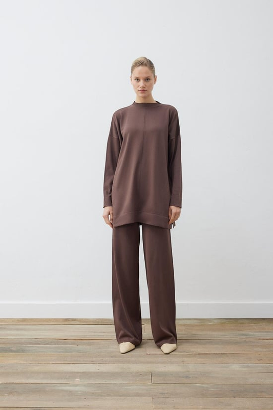 Voleta Mereize Triko Pantolonlu Takım