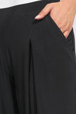 PİLE DETAYLI RAHAT KESİM BELİ LASTİKLİ ÖRME PANTOLON